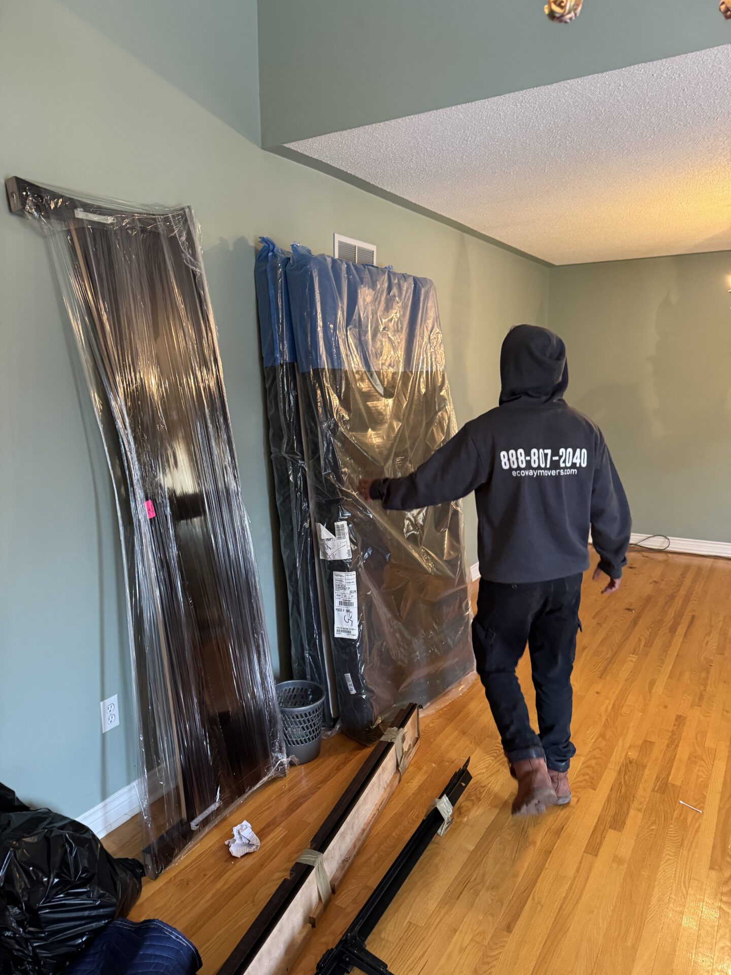 Ecoway Movers Vancouver BC crew completing full home relocation in Metro Vancouver with furniture protection and professional loading protocol