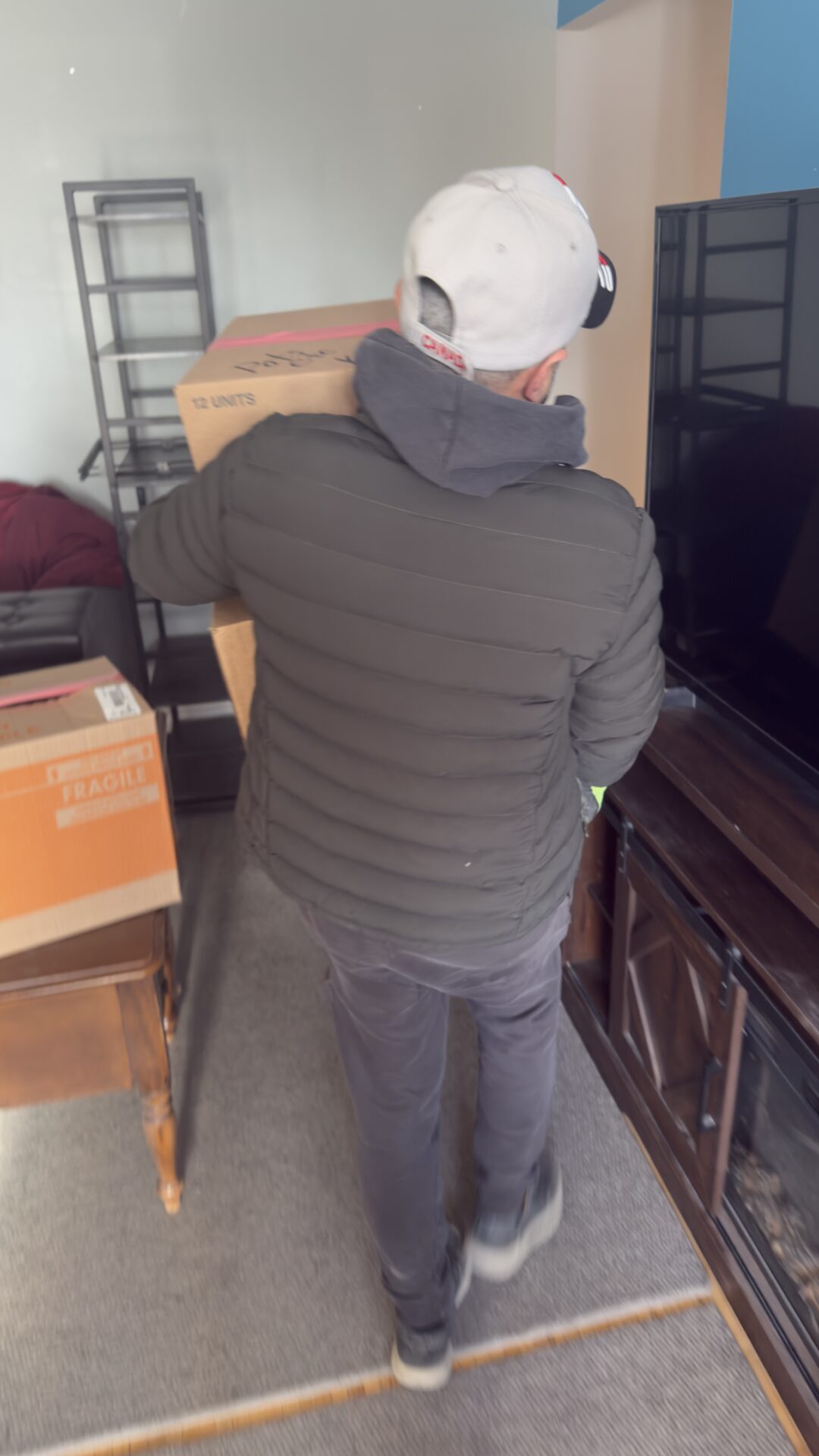 Ecoway Movers Welland crew loading household goods onto truck during a local residential move in Niagara Region Ontario