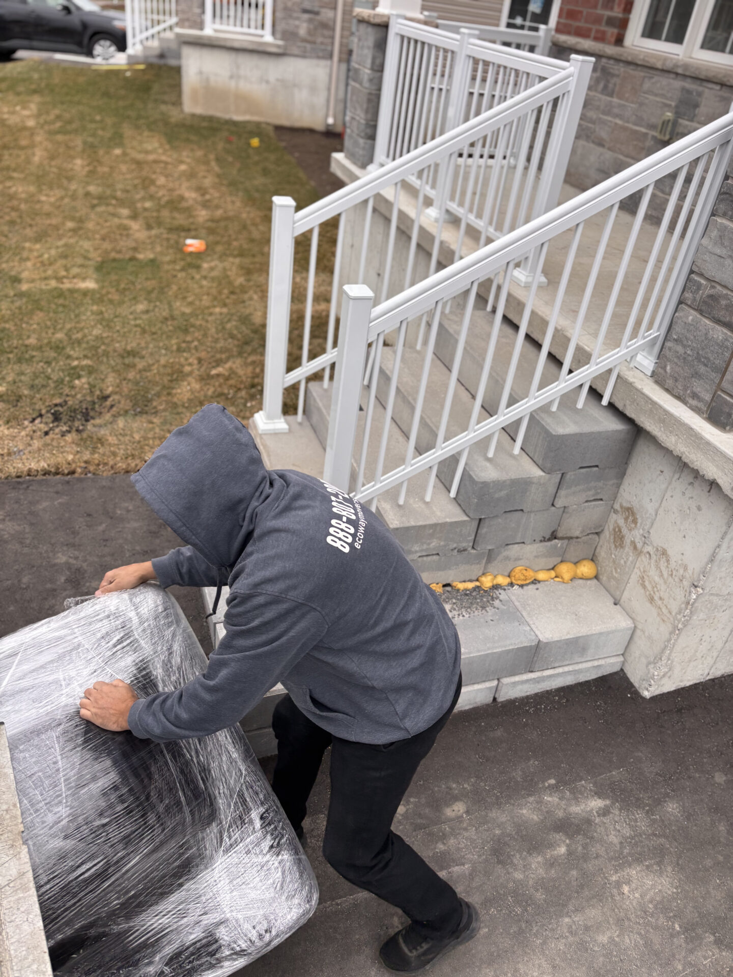 Ecoway Movers Victoria BC team preparing for a residential moving service in Victoria showing truck setup and crew ready for a home relocation