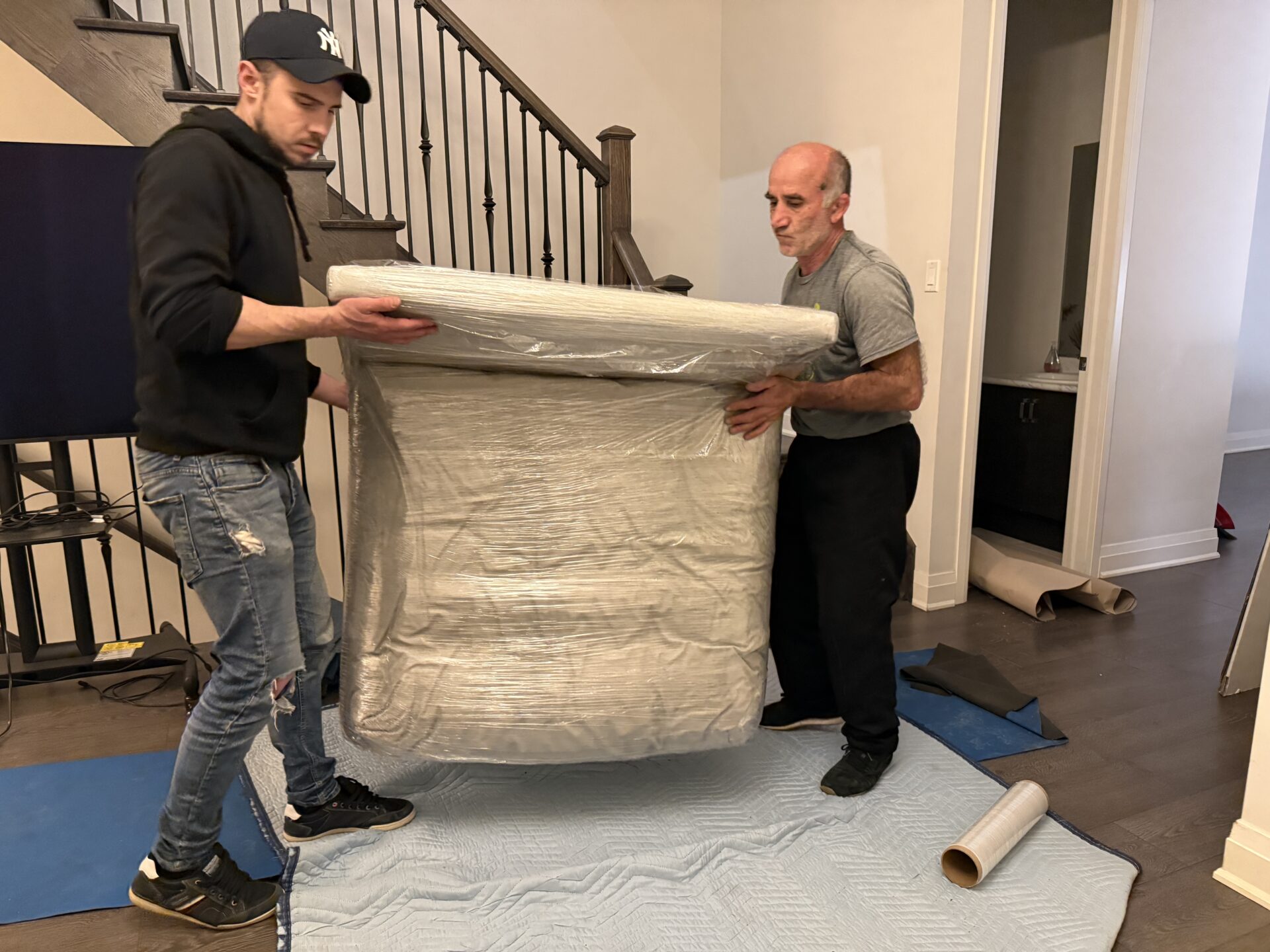 Ecoway Movers crew arriving at a Maple Ridge home with moving truck