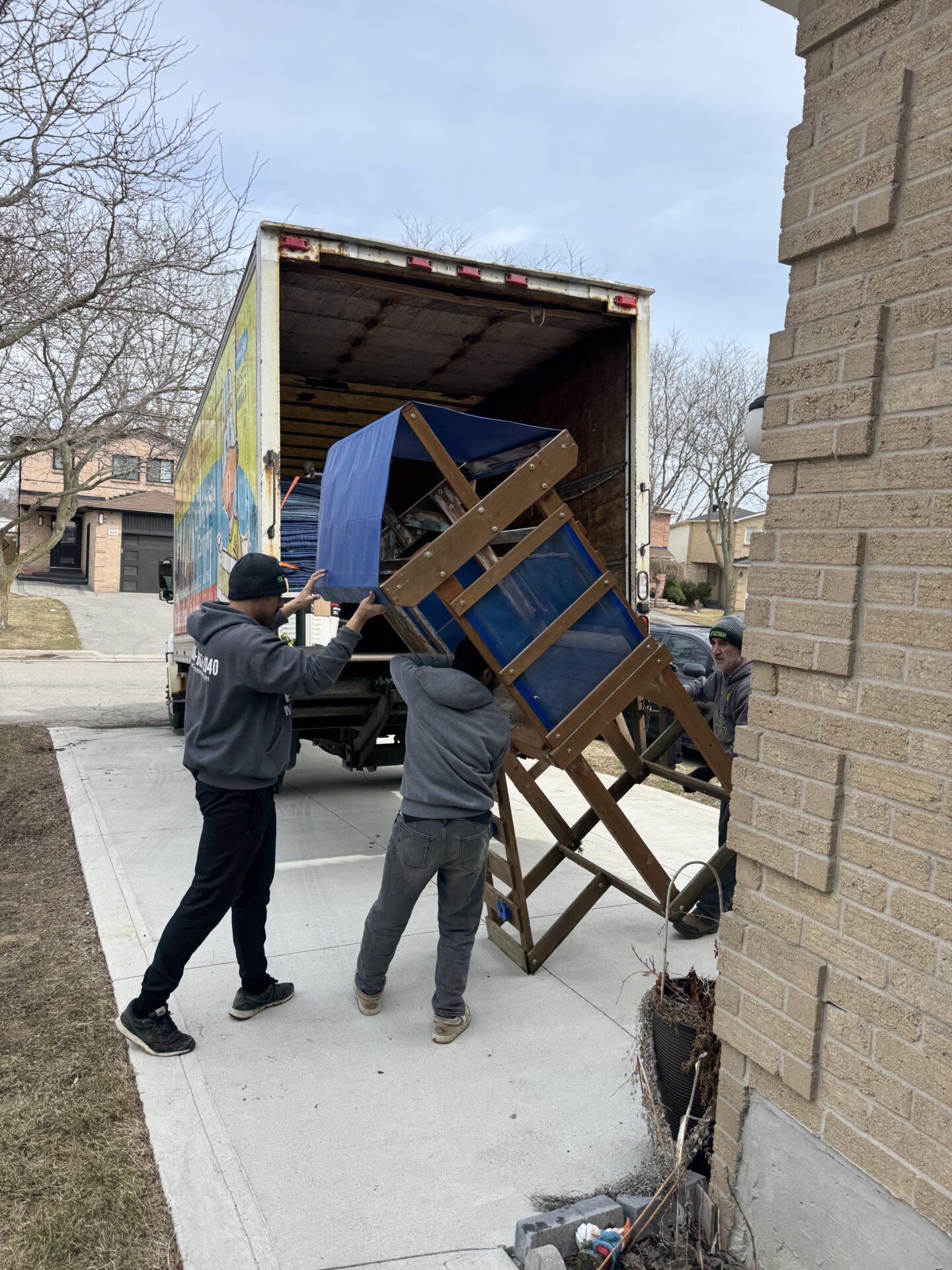 Ecoway Movers team completing an East Village condo move with elevator coordination