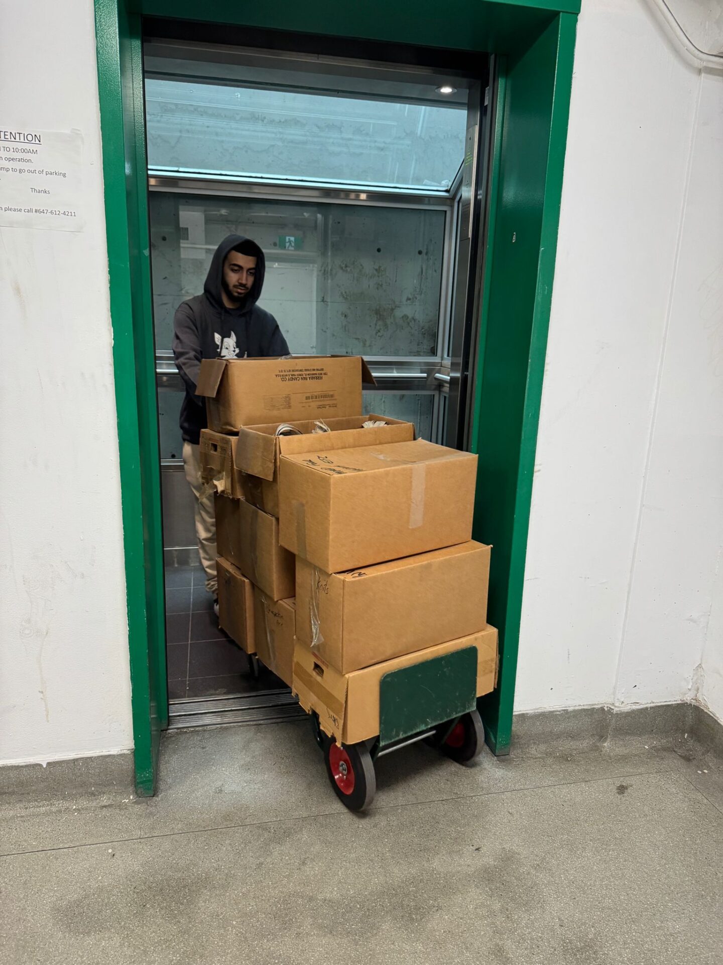 Ecoway moving team wrapping furniture during a Kensington residential move